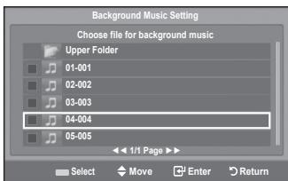 SAMSUNG LE32A553 - Background Music Setting: - 2