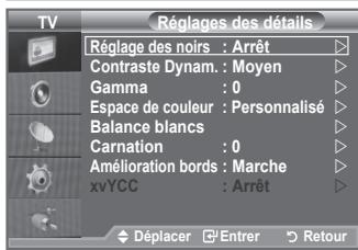 SAMSUNG LE32A553 - Réglages des détails de l'image - 2