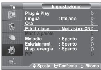 SAMSUNG LE32A553 - Impostazione dell'Effetto luce (in base al modello) - 1