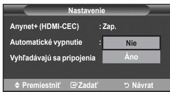 SAMSUNG LE32A553 - Automaticke vypinanie zariadenia so systémom Anynet+ pri vypnuti televizora - 1