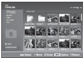 SAMSUNG LE32A553 - Using the PHOTO (JPEG) List - 2