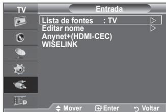SAMSUNG LE32A553 - Pode fazer uma selecao das fontes externas ligadas às tomadas de entrada do televisor. - 1