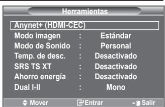 SAMSUNG LE32A553 - Uso del botón TOOLS - 1