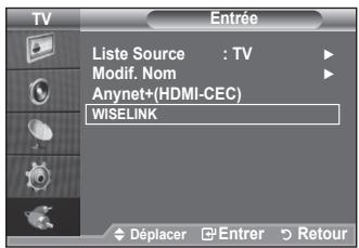 SAMSUNG LE32A553 - Utilisation du menu WiseLink - 1