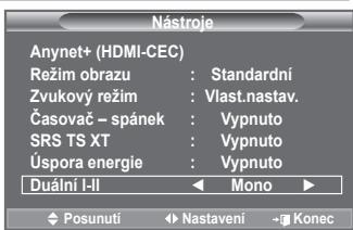 SAMSUNG LE32A553 - Vyběr zvukového režimu - 1