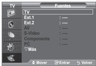SAMSUNG LE32A553 - Puede elegir entre varias fuentes externas connectadas a las tomas de entrada del televator. - 2