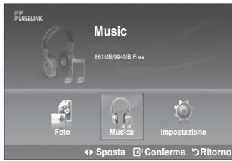 SAMSUNG LE32A553 - Utilizzo dell'elenco MP3 - 1