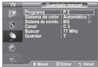 SAMSUNG LE32A553 - Memoración automática de canales - 2