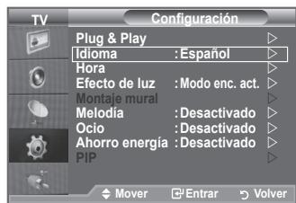 SAMSUNG LE32A553 - Elección del idioma - 1