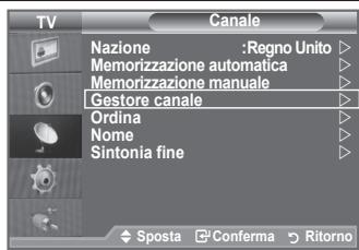 SAMSUNG LE32A553 - Aggiunta / Blocco di canali - 1