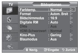 SAMSUNG LE32A553 - Konfigurieren der Bildoptionen - 2