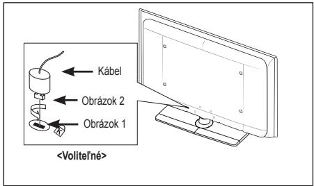SAMSUNG LE32A553 - Použitie zabezpečovacieho Kensington zámku proti ochodzeniu (v závislosti od modelu) - 1