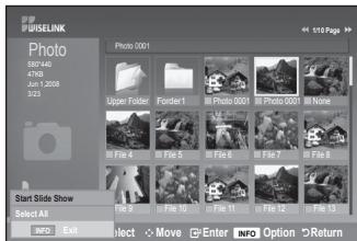 SAMSUNG LE32A553 - Viewing a Slide Show - 1