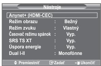 SAMSUNG LE32A553 - Používanie tlacidla TOOLS - 1