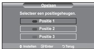SAMSUNG LE32A553 - De positie opslaan - 3