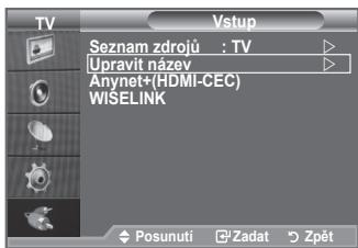 SAMSUNG LE32A553 - Uprava názvů vstupních zdrojure - 1