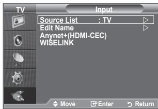 SAMSUNG LE32A553 - Selecting the Source - 1