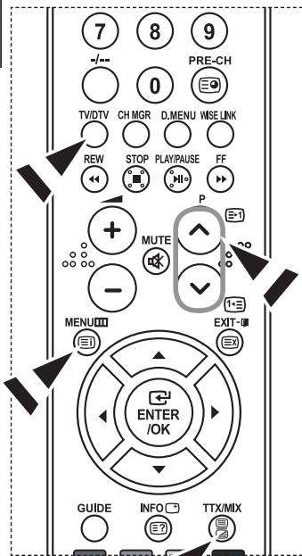 7 8 9 PRE-CH 0 TV/DTV CH MGR D.MENU WISE.LNK REW STOP PLAY/PAUSE FF P MUTE - MENU EXIT- ENTER/OK GUIDE INFO TTX/MIX