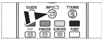 GUIDE INFO TTX/MIX PIP PMODE S.MODE P.SIZE
