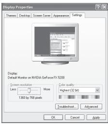 SAMSUNG LE32N73BD - Paramétrage du logiciel PC (Basé sur Windows XP) - 1