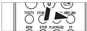 TV/DTV CH M WISE LINK REW STOP PLAY/PAUSE FF