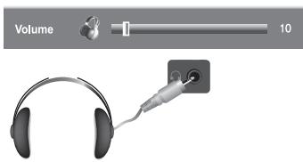 SAMSUNG LE32N73BD - Connexion du casque - 1