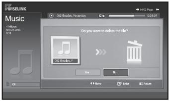 ODELINK Music 4 Myths 100% 25,999 7/18 032 Studio+Yesterday 032 Studio+ Do you want to delete the file? OO2 Studio+