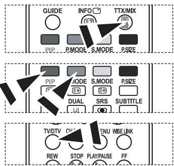 GUIDE INFO TTX/MIX PIP P.MODE S.MODE P.SIZE PIP MODE S.MODE P.SIZE DUAL SRS SUBTITLE TV/DTV CHU MENU WSE LINK REW STOP PLAY/PAUSE FF