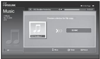USELINK Music 4.8 Mb/16 75 2398 218 002 Studio+Hereditary 002 Studio+Hi Choose a device for file copy SO/MSC More Enter IE Return