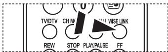 TV/DTV CH M WISE LINK REW STOP PLAY/PAUSE FF