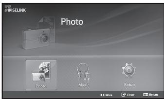 WIGELINK Photo Photo Music Setup 4 > Move Enter Return