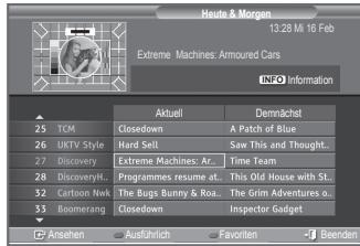 SAMSUNG LE32R86BD - EPG-Informationen (Elektronischer Programmführer) anzeigen - 1