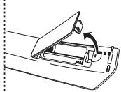 SAMSUNG LE32R86BD - Colocar pilhas no telecomando - 1