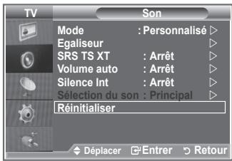 SAMSUNG LE32R86BD - Reinitialisation des paramètres de son à leur valeur par défaut - 1