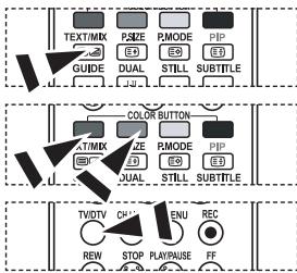 SAMSUNG LE32R86BD - Using Fastext to Select a Teletext Page - 1