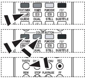 SAMSUNG LE32R86BD - Utilisation de Fastext pour selectionner une page téléxte - 1