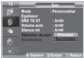 SAMSUNG LE32R86BD - Ecoute du son accompagnant l'image secondaire - 2