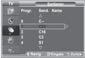 SAMSUNG LE32R86BD - Gespeicherte Sender sortieren - 2