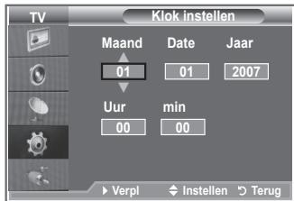 SAMSUNG LE32R86BD - De huidigeijd instellen en weergeven - 2