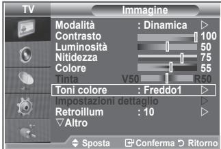 SAMSUNG LE32R86BD - È possibile selezionare il tono del colore ottimale per la propria vista. - 1