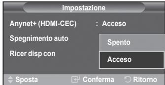 SAMSUNG LE32R86BD - Disattivazione automatica di un dispositivo Anynet+ allo spegnimento del teilevisore - 3