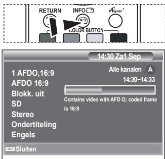 SAMSUNG LE32R86BD - Programma-informatie weergeven - 1