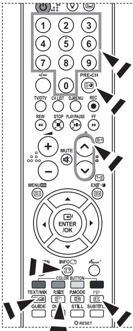 SAMSUNG LE32R86BD - Selecting a Specific Teletext Page - 1