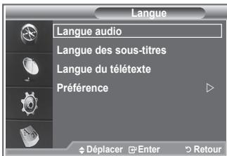 SAMSUNG LE32R86BD - Selection de la langue (Audio, Sous-titres ou Teletext) - 1