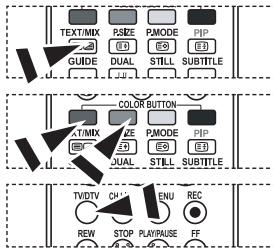 SAMSUNG LE32R86BD - Utilizar a opção Fastext para selecciónar uma págin de teletexto - 1