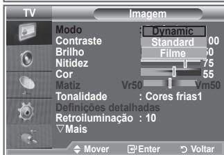 SAMSUNG LE32R86BD - Alterar o padrão de imagem - 2