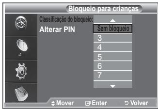 SAMSUNG LE32R86BD - Configurar obloqueio para crianças - 3
