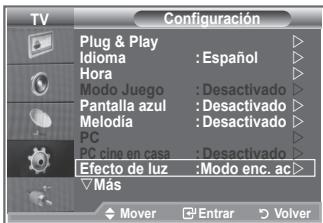 SAMSUNG LE32R86BD - Configuración de Efecto de Luz - 1