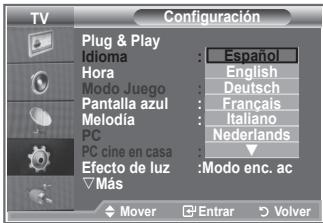 SAMSUNG LE32R86BD - Elección del idioma - 2