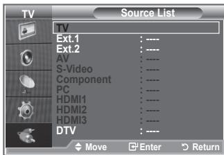 SAMSUNG LE32R86BD - Selecting the Source - 2